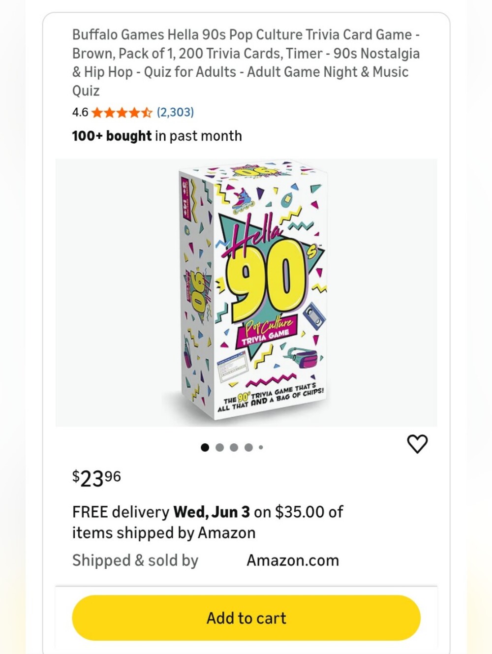 Hella 90s Trivia Game